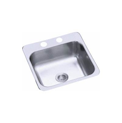 Sterling Plumbing Top-mount Single-basin Bar Sink, 15'' X 15'' X 5-1/2'' by Sterling Plumbing