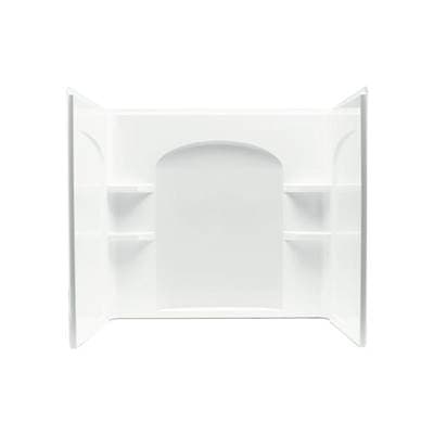 Sterling Plumbing Ensemblee 60'' X 32'' Curve Bath/shower Wall Set - White by Sterling Plumbing