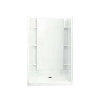 Sterling Plumbing Accord 48'' X 72-1/4'' Shower Back Wall with Aging in Place Backerboards - White