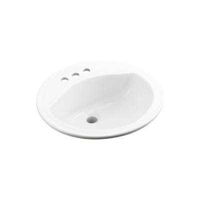 Sterling Plumbing Modestoe Drop-in Bathroom Sink - White