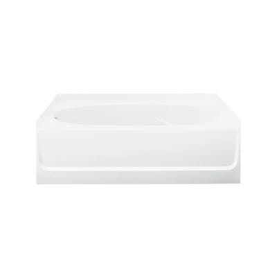 Sterling Plumbing Ensemblee 60-1/4'' X 42'' Bath with Left-hand Above-floor Drain - White