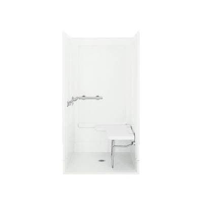 Sterling Plumbing Oc-ss-39 39-5/8'' X 39-3/8'' X 72'' Transfer Shower Stall with Seat On Right,... by Sterling Plumbing