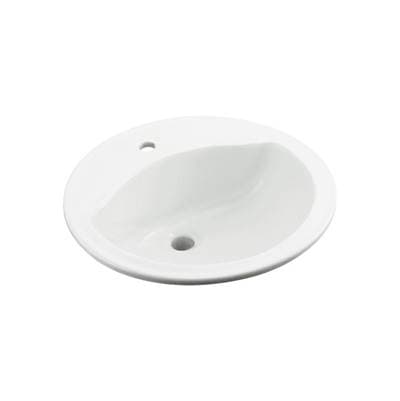 Sterling Plumbing Modestoe Drop-in Bathroom Sink - White