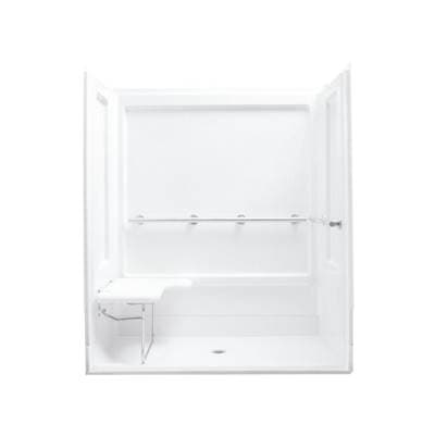 Sterling Plumbing 63-1/2'' X 39-3/8'' Seated Shower - White by Sterling Plumbing