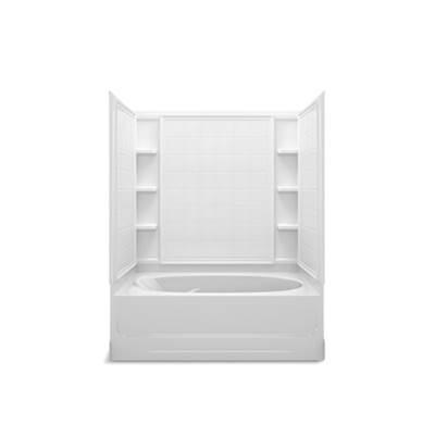 EnsembleE 60-1/4'' x 36'' bath/shower with right-hand above-floor drain by Sterling Plumbing