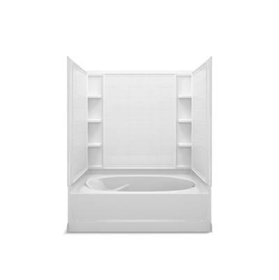 EnsembleE 60-1/4'' x 42'' bath/shower with right-hand above-floor drain by Sterling Plumbing