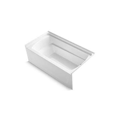 Sterling Plumbing Ensemblee 60'' X 32'' Bath with Right-hand Drain - White