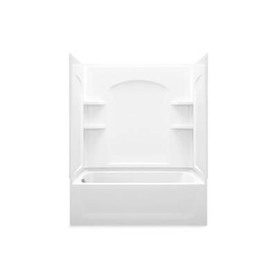 EnsembleE 60-1/4'' x 32'' curve bath/shower with left-hand drain