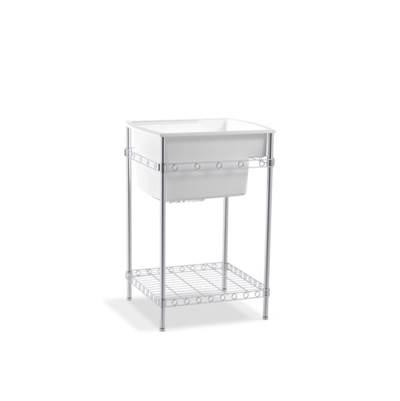 Latitude 25'' x 22'' utility sink with stand