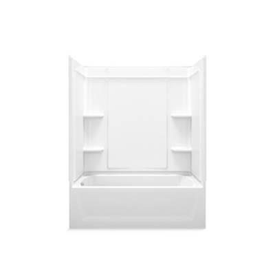 EnsembleE Medley 60-1/4'' x 32'' bath/shower with Aging in Place backerboards and left-hand drain by Sterling Plumbing