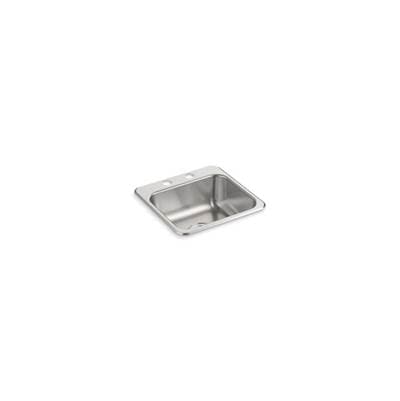 Sterling Plumbing Top-mount Single-basin Bar Sink, 15'' X 15'' X 5-1/2''
