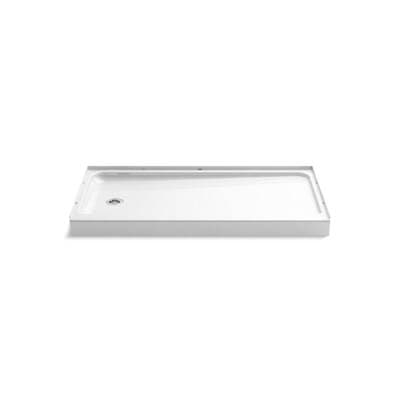 Sterling Plumbing Ensemblee 60'' X 30'' Shower Base with Left-hand Drain - White by Sterling Plumbing