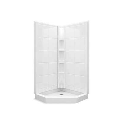 Sterling Plumbing Intriguee 39'' X 39'' X 79'' Tile Neo-angle Shower with Aging in Place...