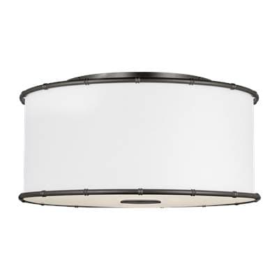 Visual Comfort Studio Collection Aldric Medium Flush Mount - Aged Iron