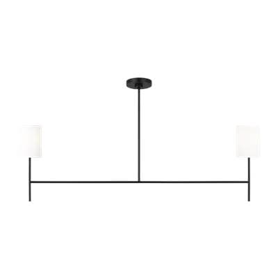 Visual Comfort Studio Collection Key Medium Linear Chandelier - Midnight Black