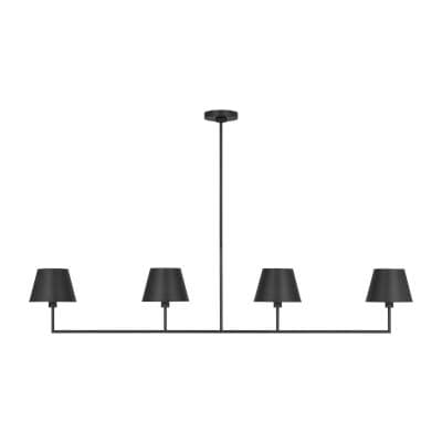 Visual Comfort Studio Collection Ender Large Linear Chandelier - Midnight Black
