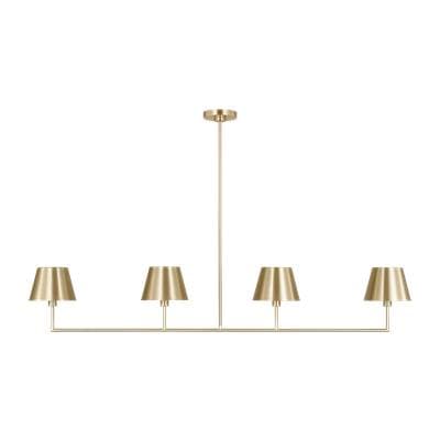 Visual Comfort Studio Collection Ender Large Linear Chandelier - Satin Brass by Visual Comfort Studio Collection