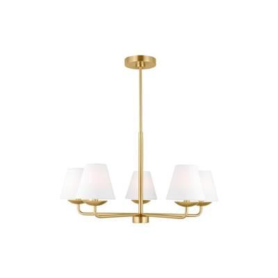 Albion Medium Chandelier Satin Brass