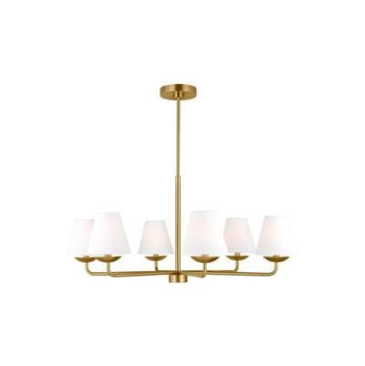 Albion Large Chandelier Satin Brass