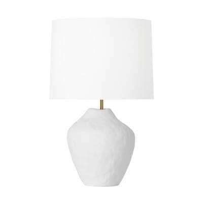 Visual Comfort Studio Collection Cadley Medium Table Lamp Matte White Ceramic Bulbs Included -...