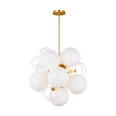 Visual Comfort Studio Collection Aria Medium Chandelier - Burnished Brass