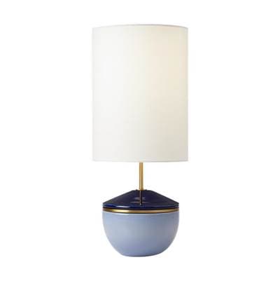 Visual Comfort Studio Collection Cade Medium Table Lamp Polar Blue Bulbs Inc by Visual Comfort Studio Collection