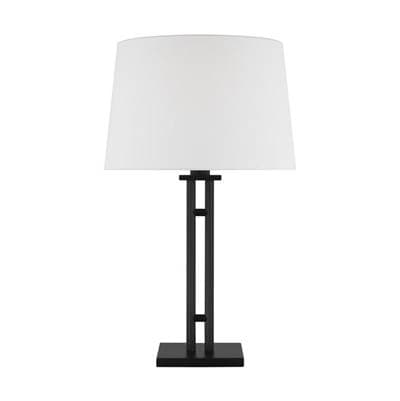 Visual Comfort Studio Collection Haddon Medium Table Lamp Aged Iron Bulbs Inc