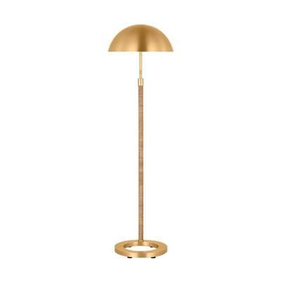 Balleroy Medium Floor Lamp Burnished Brass Bulbs Inc