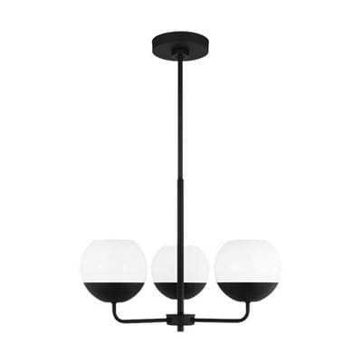 Visual Comfort Studio Collection Alvin Three Light Chandelier - Midnight Black by Visual Comfort Studio Collection
