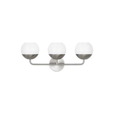 Visual Comfort Studio Collection Alvin Three Light Wall / Bath Brushed Nickel Bulbs Inc - Brushed...