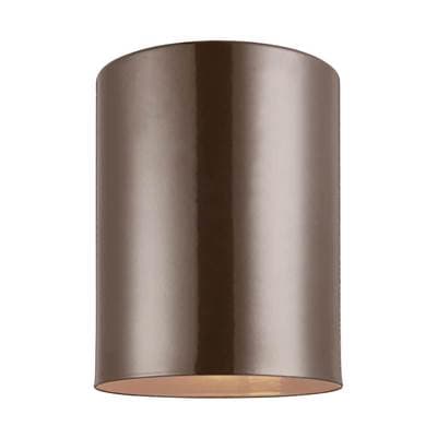 Visual Comfort Studio Collection Cylinder 5'' Flush Mount in Bronze Bulb(s) Not Included