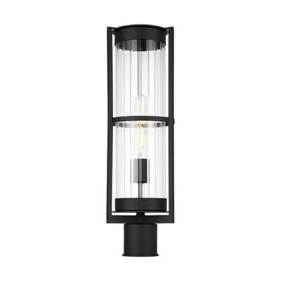 Visual Comfort Studio Collection Alcona One Light Outdoor Post Lantern - Black