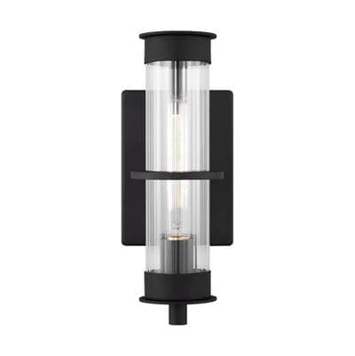 Visual Comfort Studio Collection Alcona Small One Light Outdoor Wall Lantern - Black by Visual Comfort Studio Collection