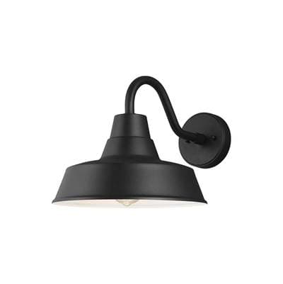 Visual Comfort Studio Collection Barn Light Medium One Light Outdoor Wall Lantern Black Bulbs Inc...