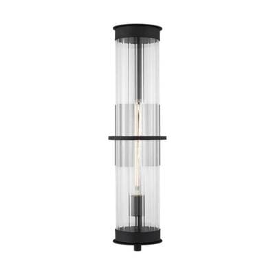 Visual Comfort Studio Collection Alcona Extra Large One Light Outdoor Wall Lantern - Black