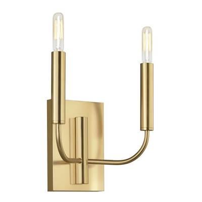 Brianna Double Sconce Burnished Brass by Visual Comfort Studio Collection