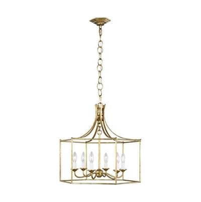 Visual Comfort Studio Collection Bantry House Wide Lantern - Antique Gild
