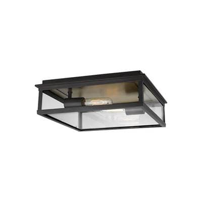 Visual Comfort Studio Collection Freeport Large Outdoor Flush Mount - Heritage Copper