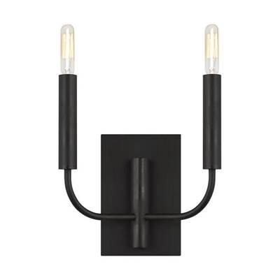 Brianna Double Sconce Aged Iron by Visual Comfort Studio Collection