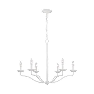 Visual Comfort Studio Collection Annie Medium Chandelier - Plaster White