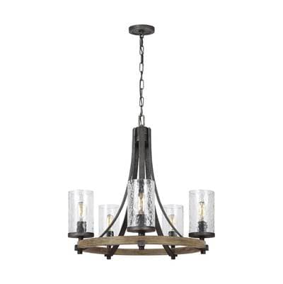 Visual Comfort Studio Collection Angelo Small Chandelier Distressed Weathered Oak / Slate Grey... by Visual Comfort Studio Collection