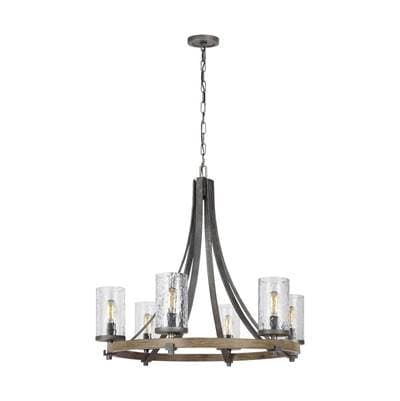 Visual Comfort Studio Collection Angelo Medium Chandelier Distressed Weathered Oak / Slate Grey... by Visual Comfort Studio Collection