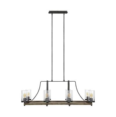 Visual Comfort Studio Collection Angelo Linear Chandelier Distressed Weathered Oak / Slate Grey... by Visual Comfort Studio Collection