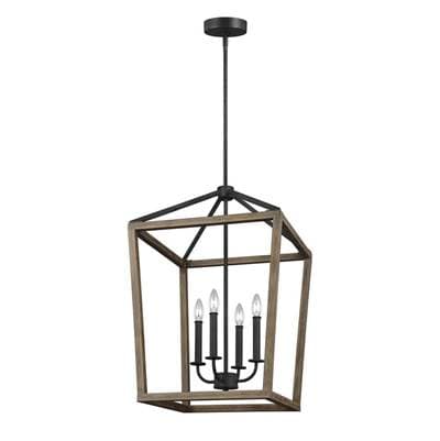 Visual Comfort Studio Collection Gannet Medium Chandelier Weathered Oak Wood / Antique Forged... by Visual Comfort Studio Collection