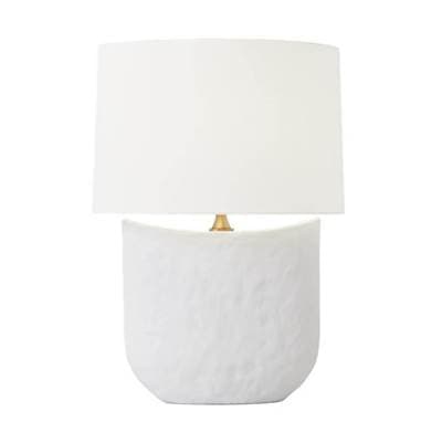 Visual Comfort Studio Collection Cenotes Table Lamp Matte White Ceramic Bulbs Inc - Matte White...