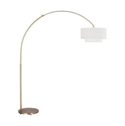 Visual Comfort Studio Collection Sawyer Floor Lamp Burnished Brass Bulbs Inc