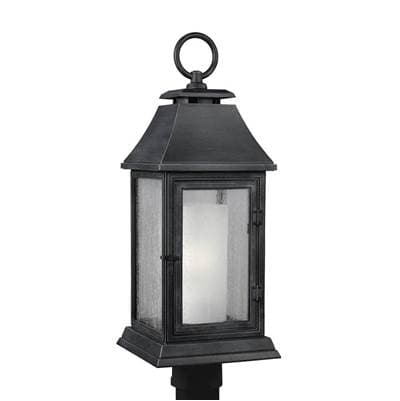 Visual Comfort Studio Collection Shepherd Post Lantern - Dark Weathered Zinc