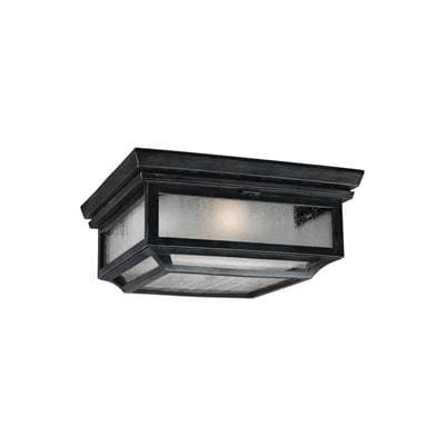 Visual Comfort Studio Collection Shepherd Flush Mount - Dark Weathered Zinc