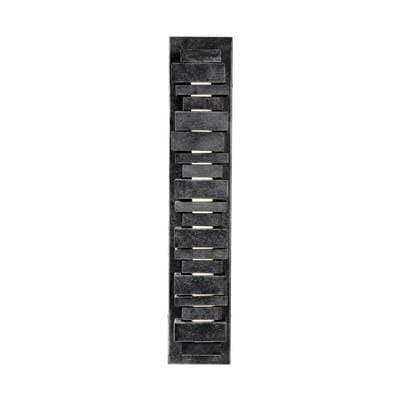 Visual Comfort Studio Collection Ledgend Medium LED Outdoor Sconce Dark Weathered Zinc Bulbs...