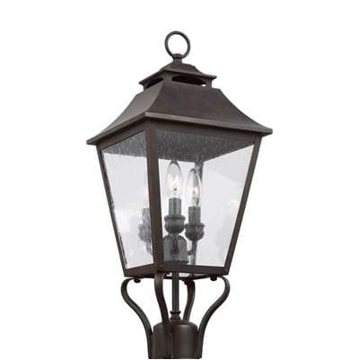 Visual Comfort Studio Collection Galena Small Post Lantern - Sable by Visual Comfort Studio Collection